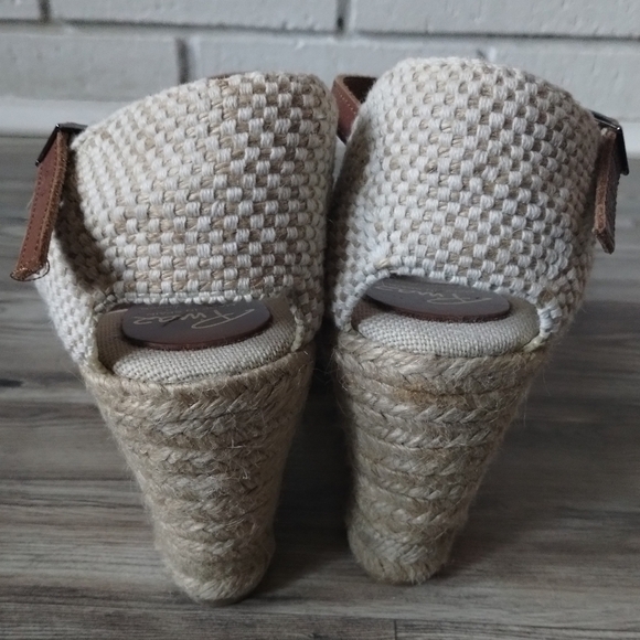Pima 2 Tan Wedge Espadrilles Women Size 8 - Picture 3 of 6